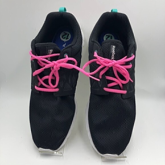 Reebok Women's Black Running Athletic Shoes Hot Pink Accents Sublite Size 12 - Picture 12 of 12